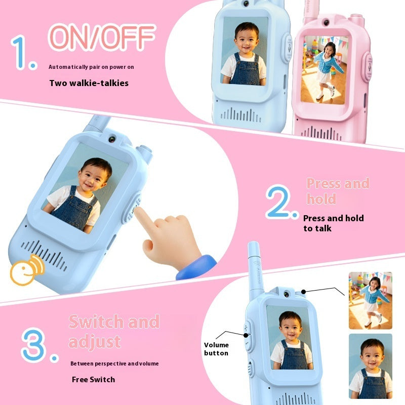 Kinder Video-Walkie-Talkie Set (2er-Pack, Akku)